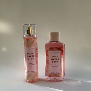 Bath and Body W Rose Water Ivy shower G and F mist